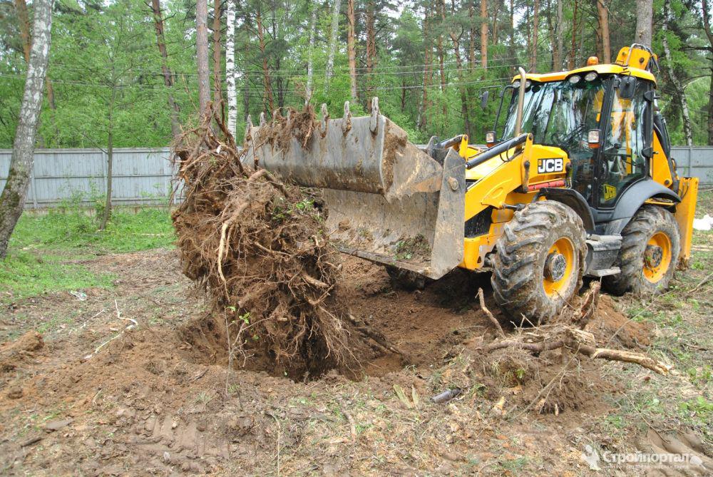 Расчистка с заполнением растительности участка от 30 до 60%